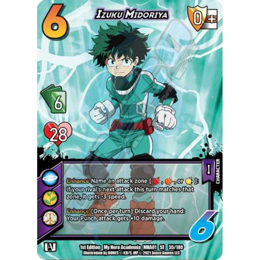 Izuku Midoriya, 55/180, SE, UniVersus, MHA01 My Hero Academia