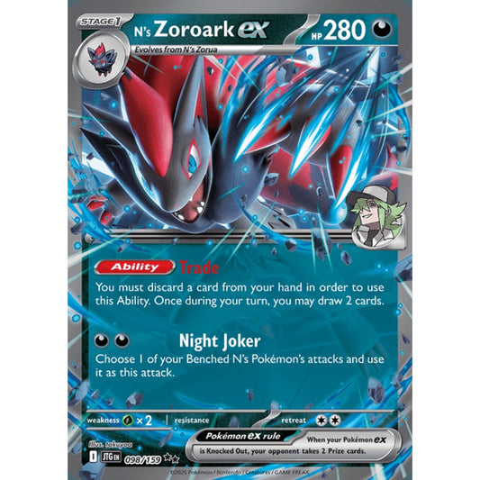 N's Zoroark ex Double Rare 098/159 Pokemon Card Game Journey Together