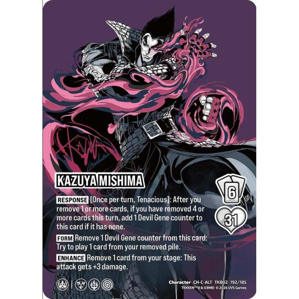 Kazuya Mishima 192/185 TK802 Universus Tekken 8 Character CH-ALT