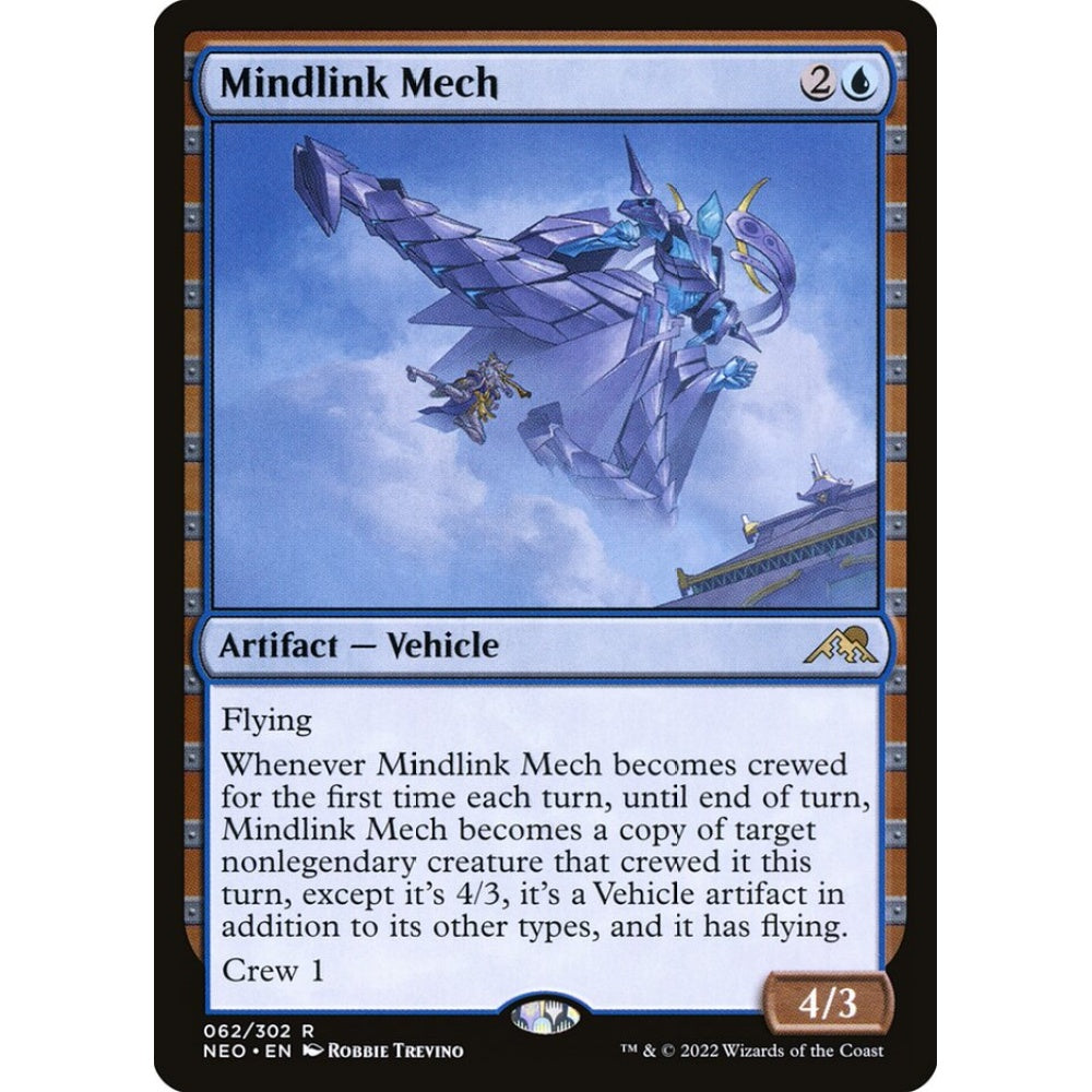 Mindlink Mech rare 62 Magic the Gathering Kamigawa: Neon Dynasty