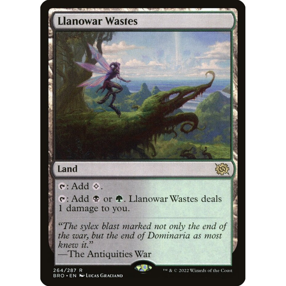 Llanowar Wastes rare 264 Magic the Gathering The Brothers' War