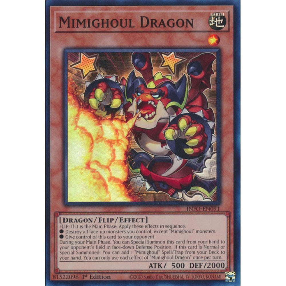 Mimighoul Dragon, INFO-EN091, Super Rare, Yu-Gi-Oh!, The Infinite Forbidden