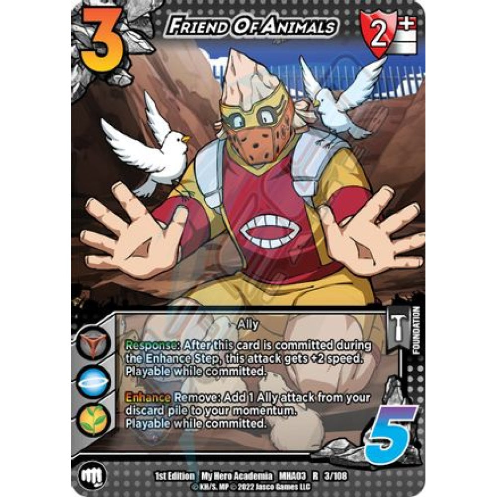 Friend of Animals, 3/108, R, UniVersus, MHA03 Heroes Clash