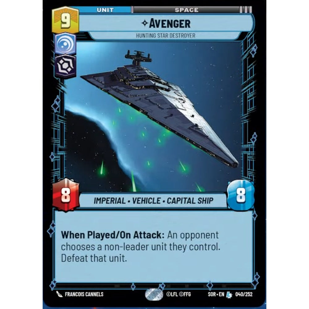 Avenger, 40, L, Star Wars Unlimited, Sparks Of Rebellion