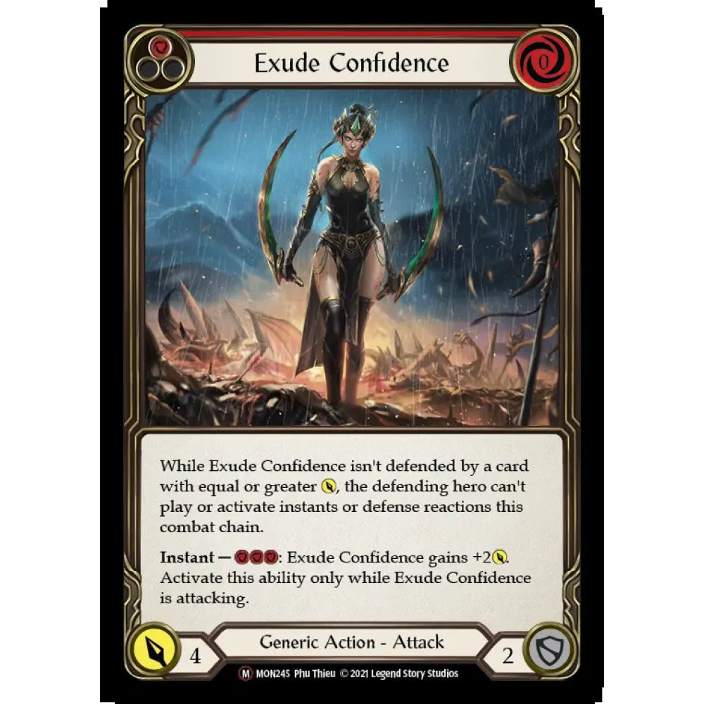 Exude Confidence U-MON245 Majestic Flesh & Blood Trading Card Game Monarch - Unlimited in Regular Art