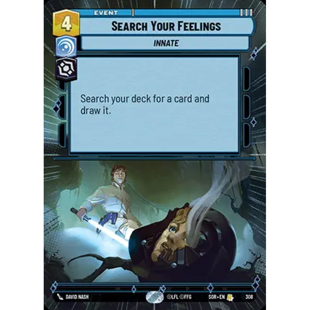 Search Your Feelings, 308, R, Star Wars Unlimited, Sparks Of Rebellion