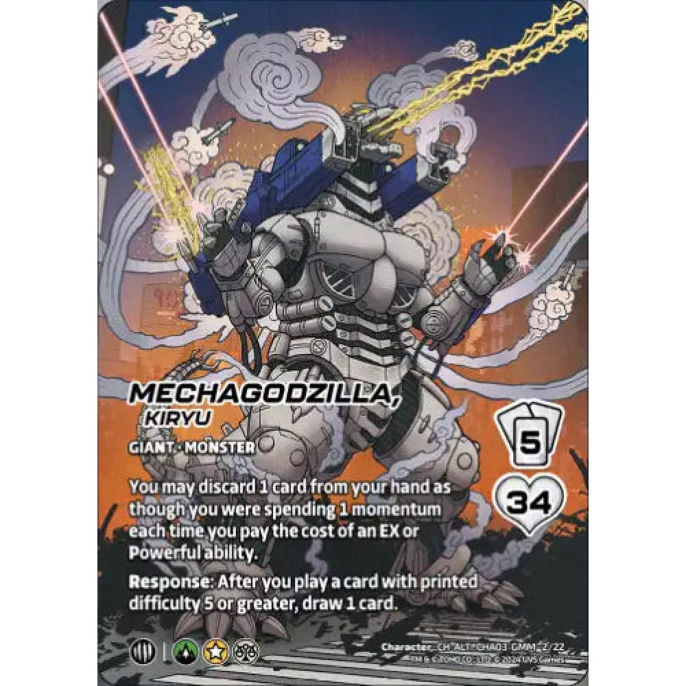 Mechagodzilla, Kiryu, 2/22, CH-ALT, UniVersus, Challengers Godzilla & Mothra, King Ghidorah & Rodan