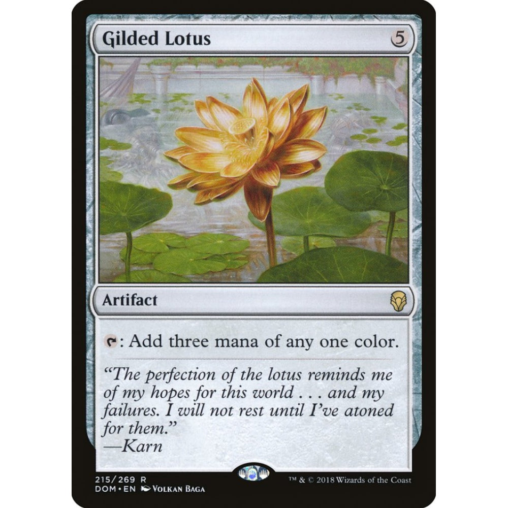 Gilded Lotus rare 215 Magic the Gathering Dominaria