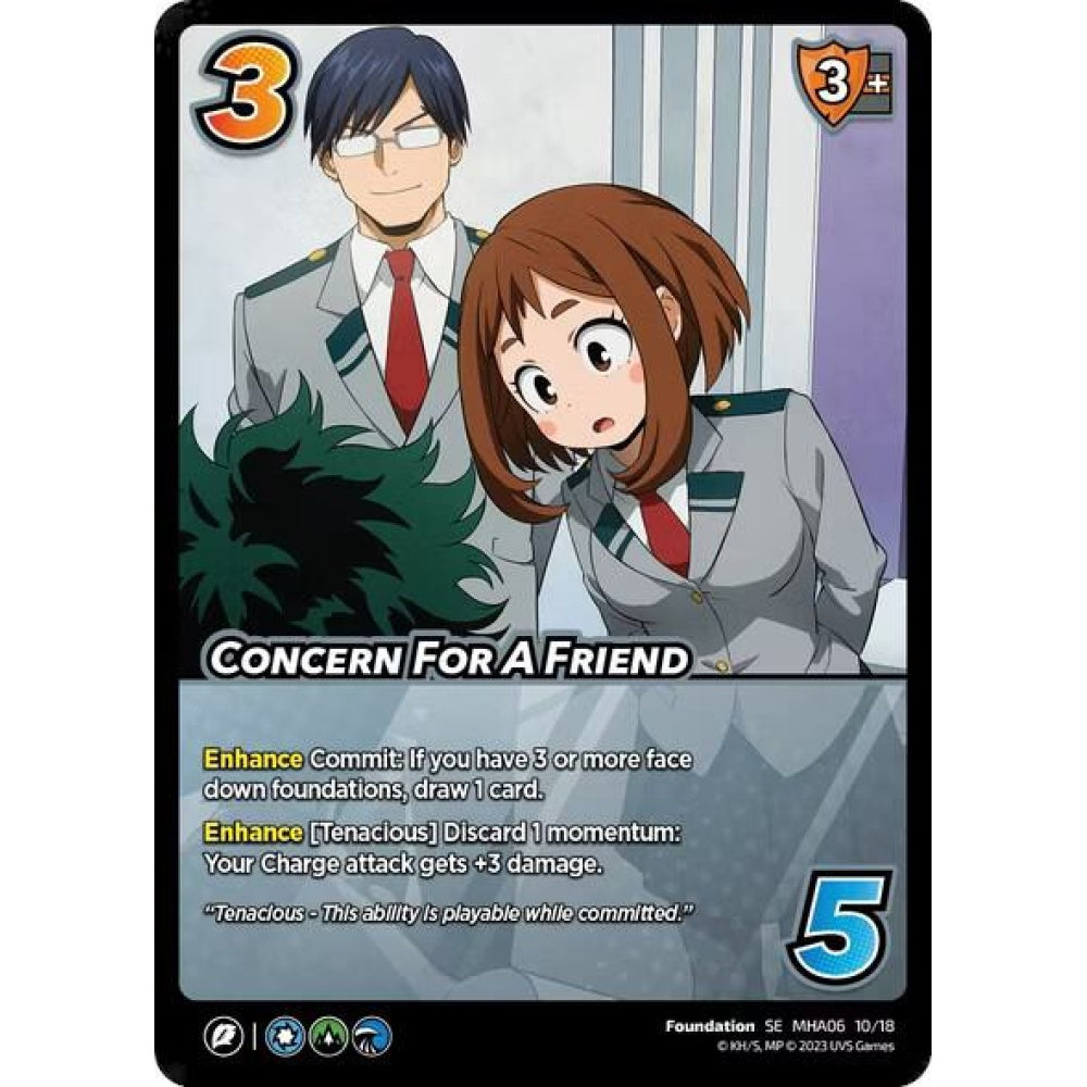 Concern For A Friend, 10/18, MHA06, Universus, MHA06 Jet Burn, nan
