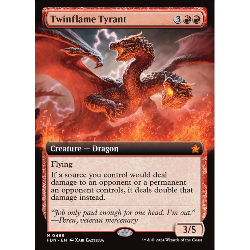 Twinflame Tyrant, 469, mythic, Magic: The Gathering, Foundations