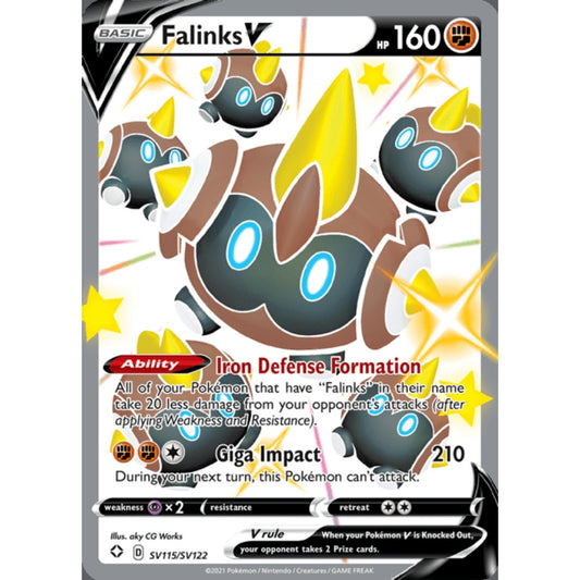 Falinks V Ultra Rare SV115/SV122 Pokemon Card Game Shining Fates