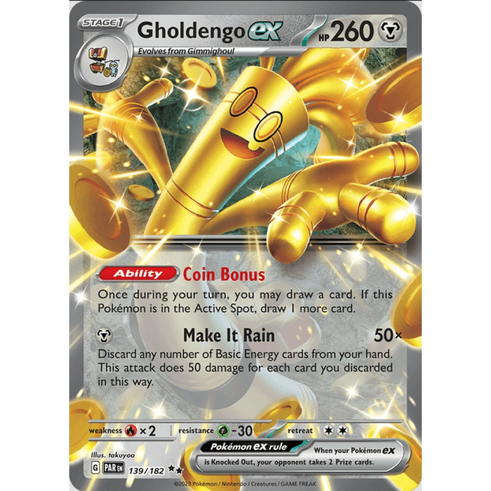 Gholdengo ex, Double Rare, 139/191, Pokemon Card Game, Paradox Rift