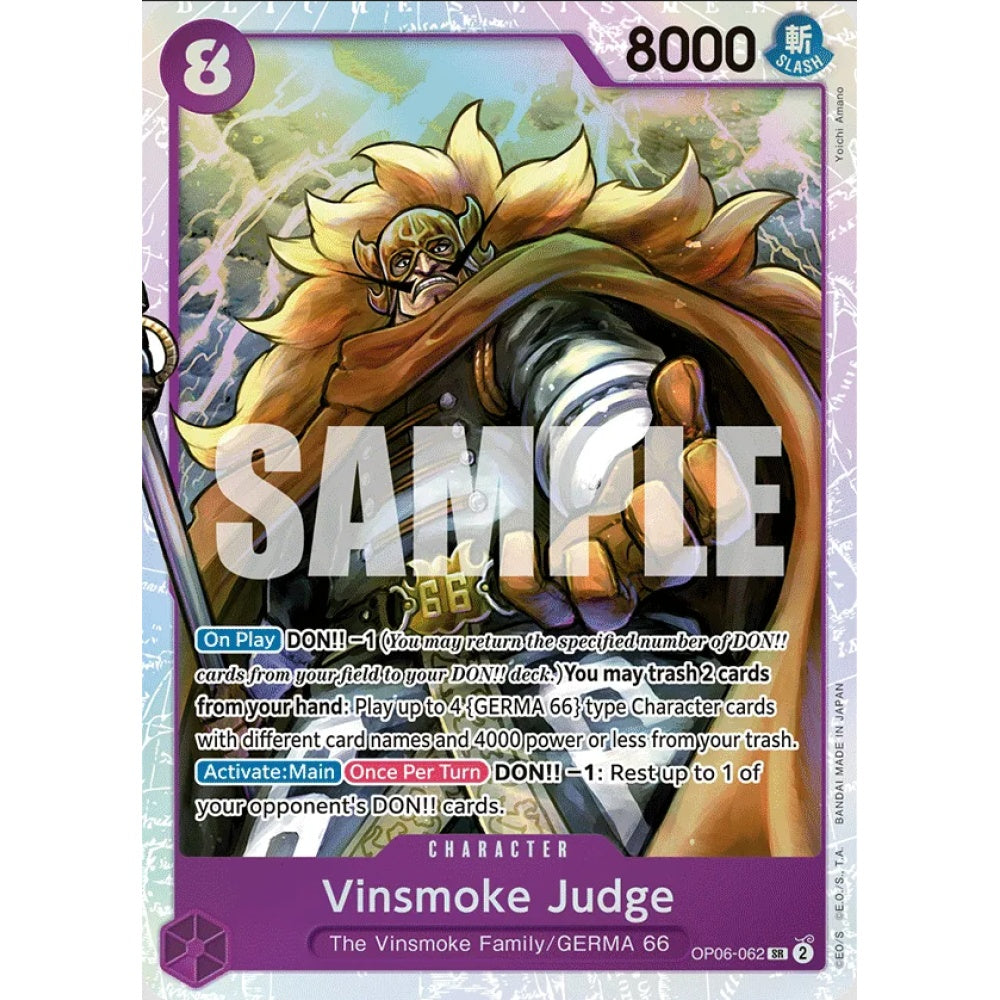 Vinsmoke Judge, OP06-062, Super Rare, One Piece, Wings of the Captain