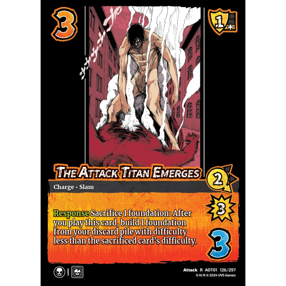 The Attack Titan Emerges, 126/297, R, UniVersus, Attack on Titan: Battle for Humanity