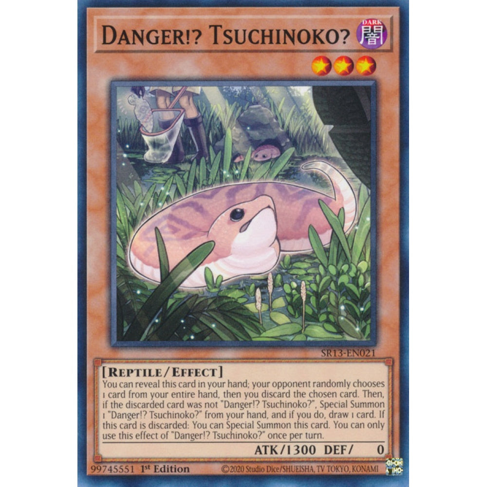 Danger!? Tsuchinoko? RA04-EN027 Platinum Platinum Secret Rare Yu-Gi-Oh Quarter Century Stampede
