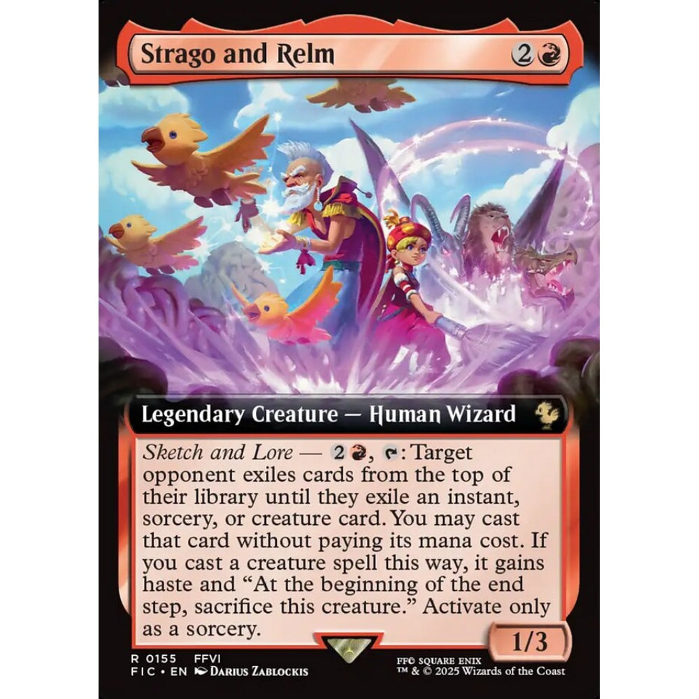 Strago and Relm rare 155 Magic the Gathering Final Fantasy Commander