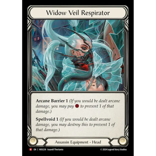 Widow Veil Respirator ROS239 Majestic Flesh & Blood Trading Card Game Rosetta in Regular Art