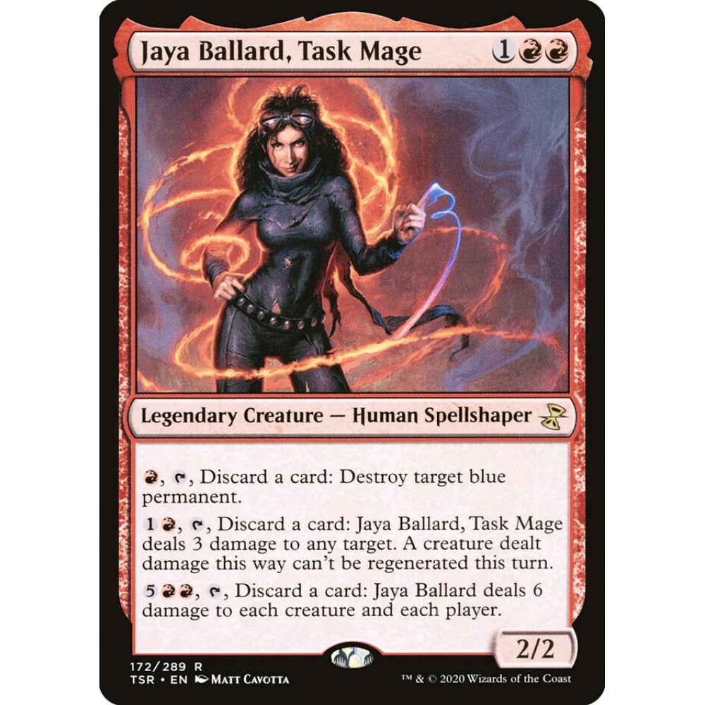 Jaya Ballard, Task Mage rare 172 Magic the Gathering Time Spiral Remastered