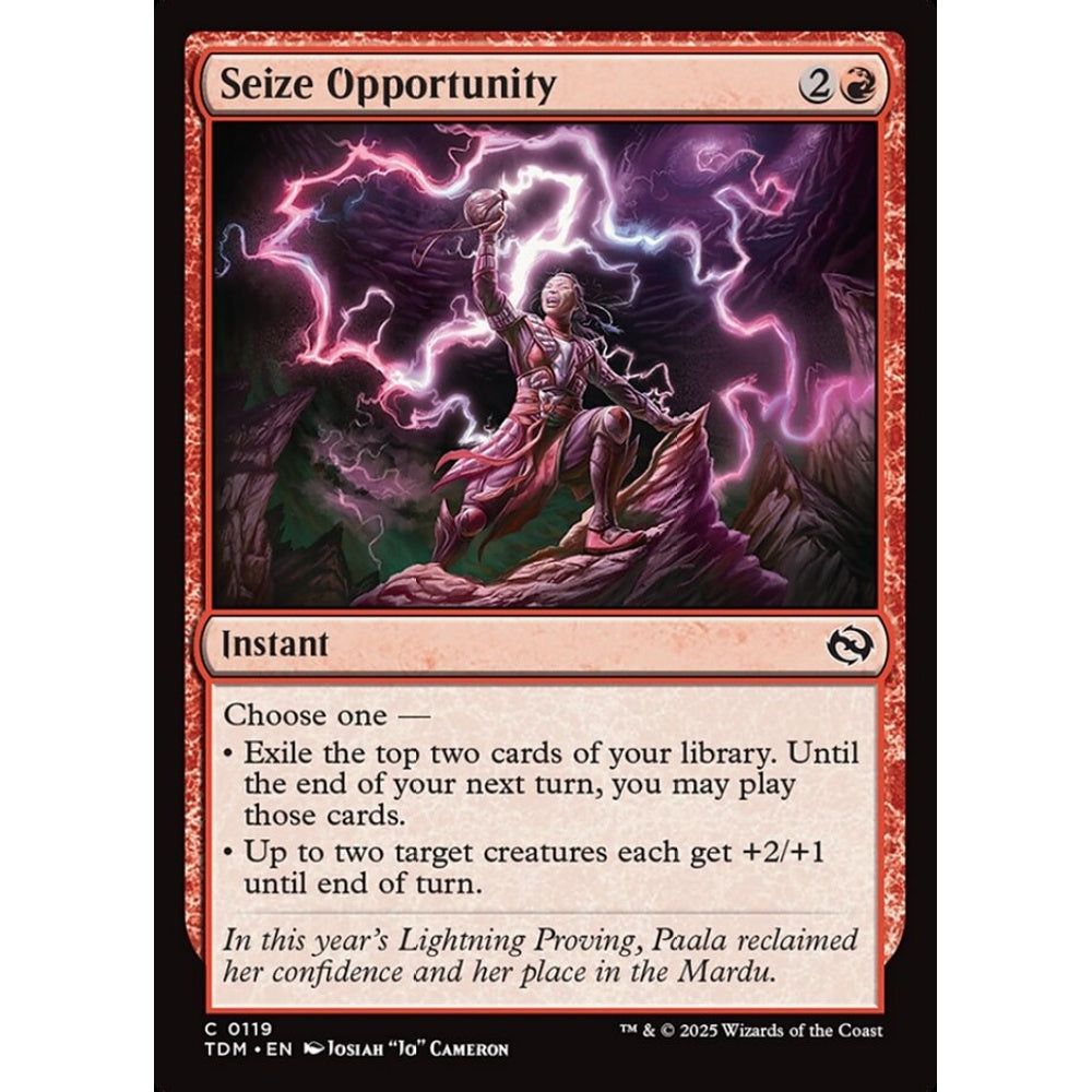 Seize Opportunity common 119 Magic the Gathering Tarkir: Dragonstorm