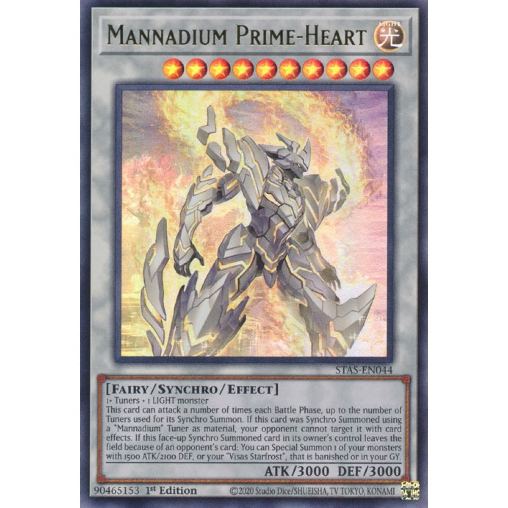 Mannadium Prime-Heart CYAC-EN043 Ultra Ultra Rare Yu-Gi-Oh Cyberstorm Access in Art