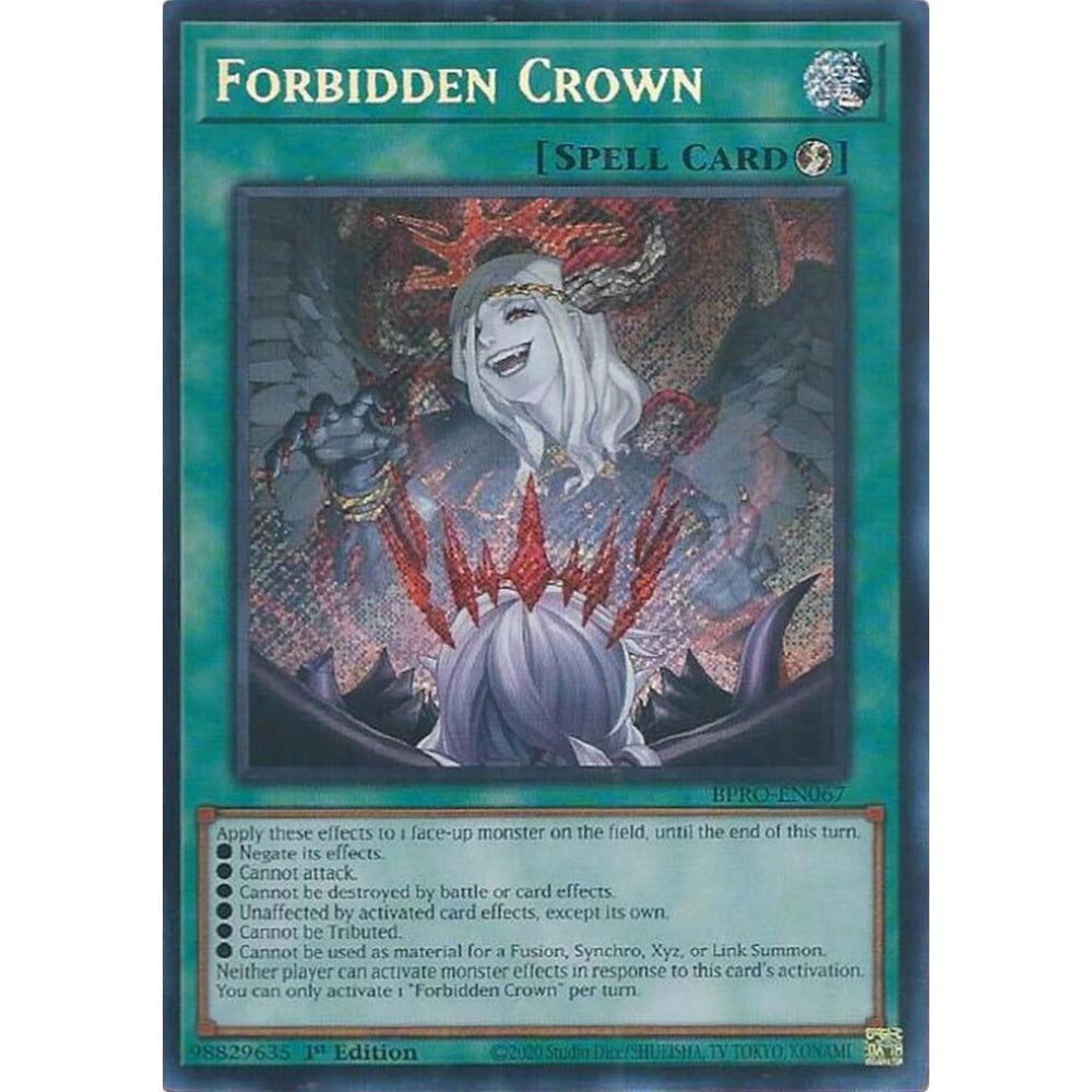 Forbidden Crown BPRO-EN067 Secret Yu-Gi-Oh Burst Protocol