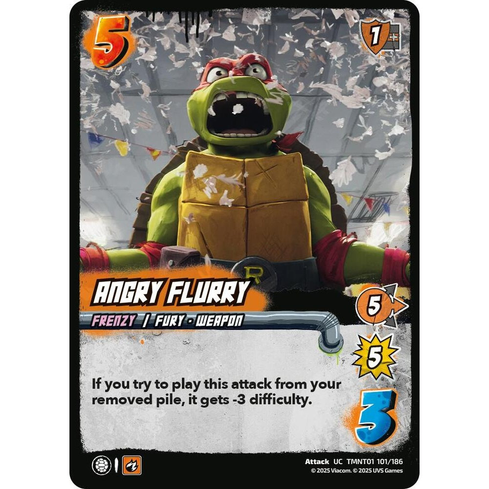 Angry Flurry 101/186 TMNT01 Universus Teenage Mutant Ninja Turtles Attack UC