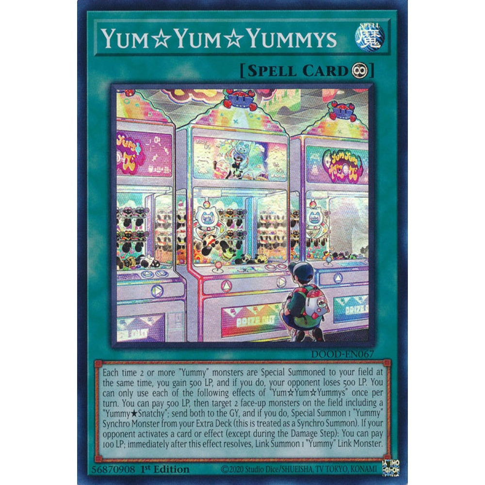 Yum☆Yum☆Yummys DOOD-EN067 Super Super Rare Yu-Gi-Oh Doom of Dimensions in Art