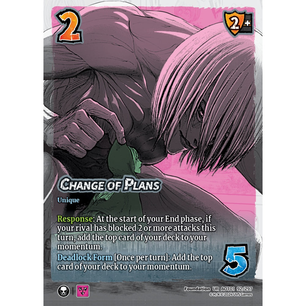 Change of Plans, 92/297, UR, UniVersus, Attack on Titan: Battle for Humanity