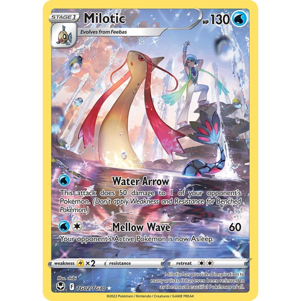 Milotic Rare Holo TG02/TG30 Pokemon Card Game Silver Tempest