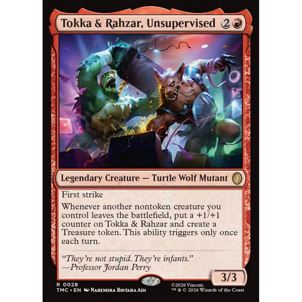 Tokka & Rahzar, Unsupervised rare 28 Magic the Gathering Teenage Mutant Ninja Turtles Eternal