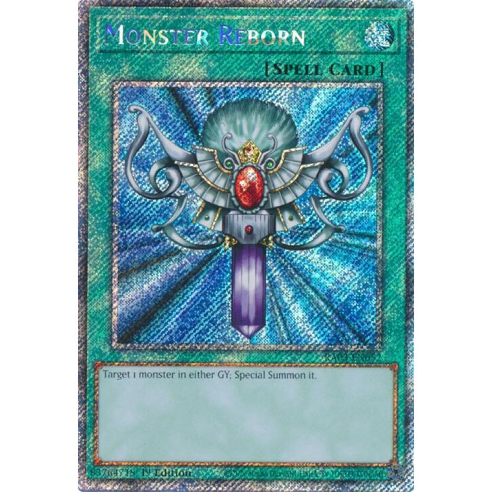 Monster Reborn (Platinum Secret Rare) RA03-EN052 Platinum Rare Yu-Gi-Oh Quarter Century Bonanza
