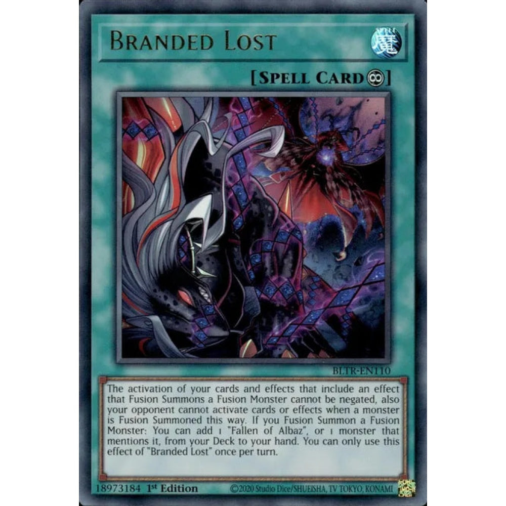 Branded Lost, BLTR-EN110, Ultra Rare, Yu-Gi-Oh!, Battles of Legend: Terminal Revenge
