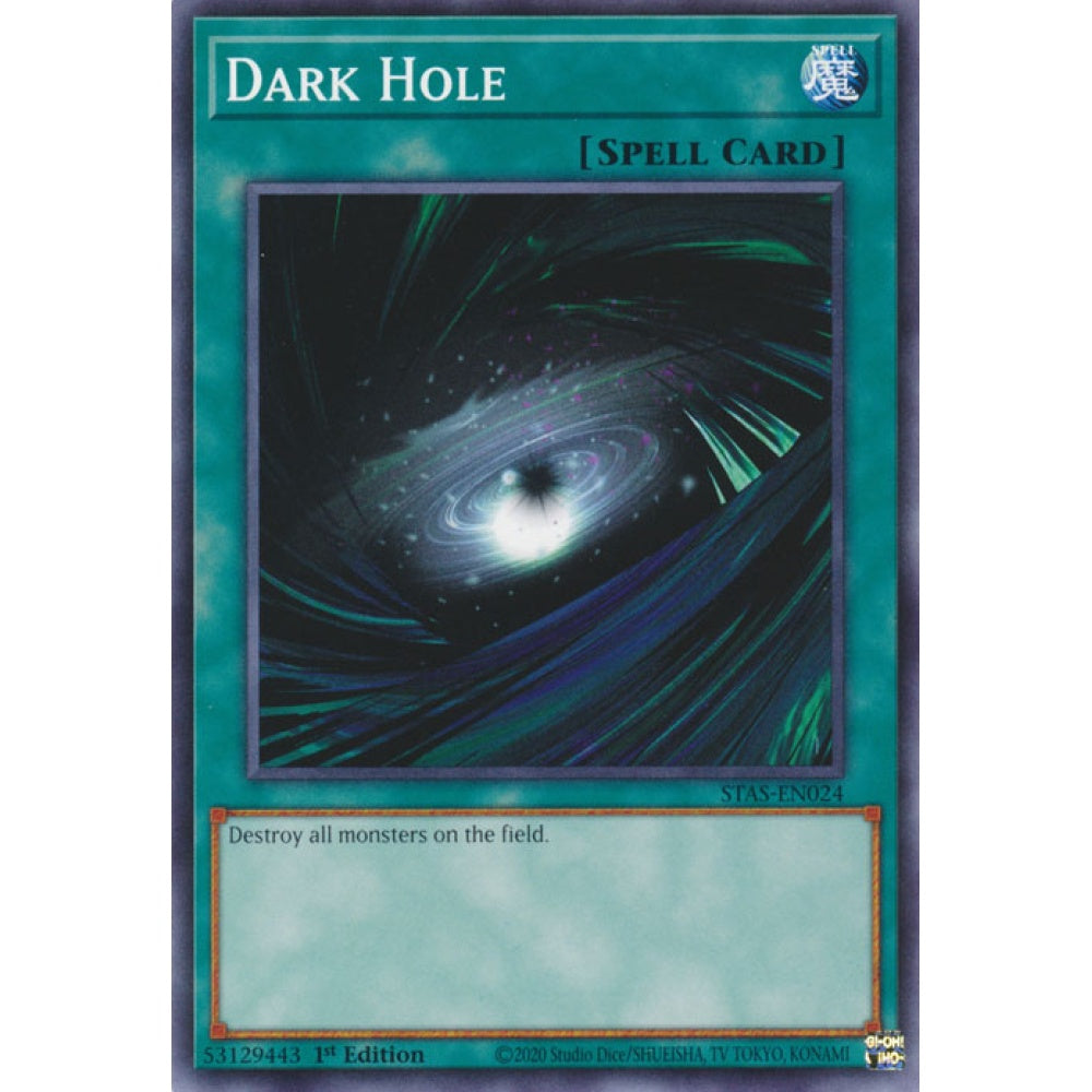Dark Hole MP25-EN130 Prismatic Prismatic Secret Rare Yu-Gi-Oh 2025 Mega-Pack Tin in Art