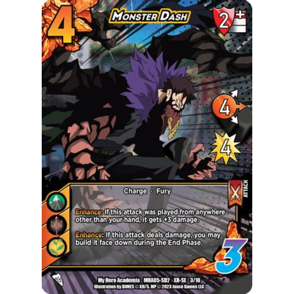 Monster Dash, 3/18, XR-SE, UniVersus, MHA05 Undaunted Raid