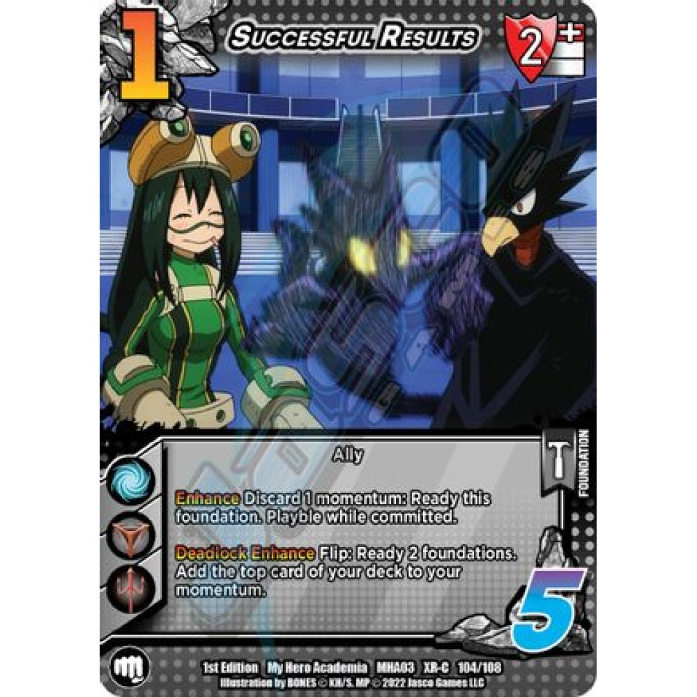 Successful Results, 104/108, XR-C, UniVersus, MHA03 Heroes Clash
