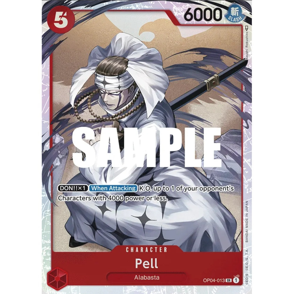 Pell, OP04-013, Super Rare, One Piece, Kingdoms of Intrigue