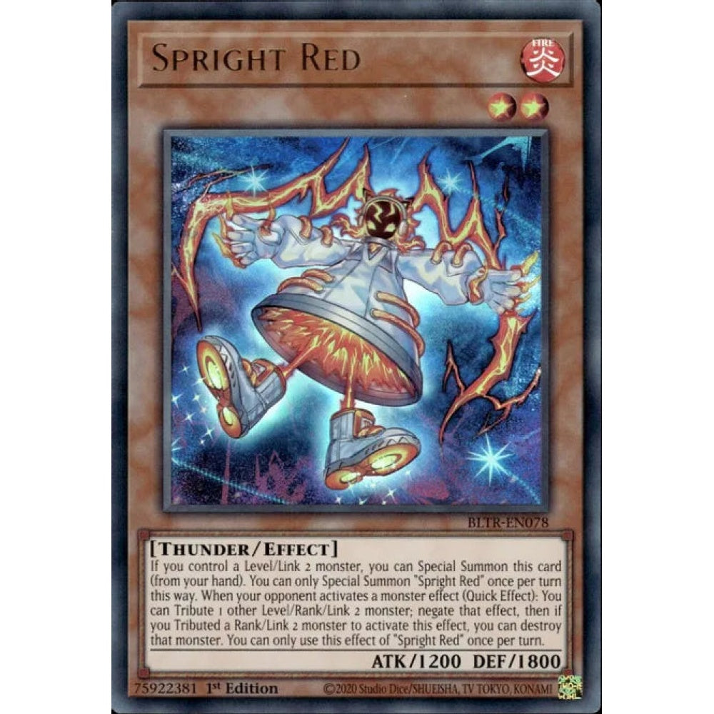 Spright Red, BLTR-EN078, Ultra Rare, Yu-Gi-Oh!, Battles of Legend: Terminal Revenge