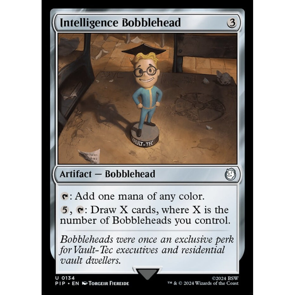 Intelligence Bobblehead uncommon 134 Magic the Gathering Fallout