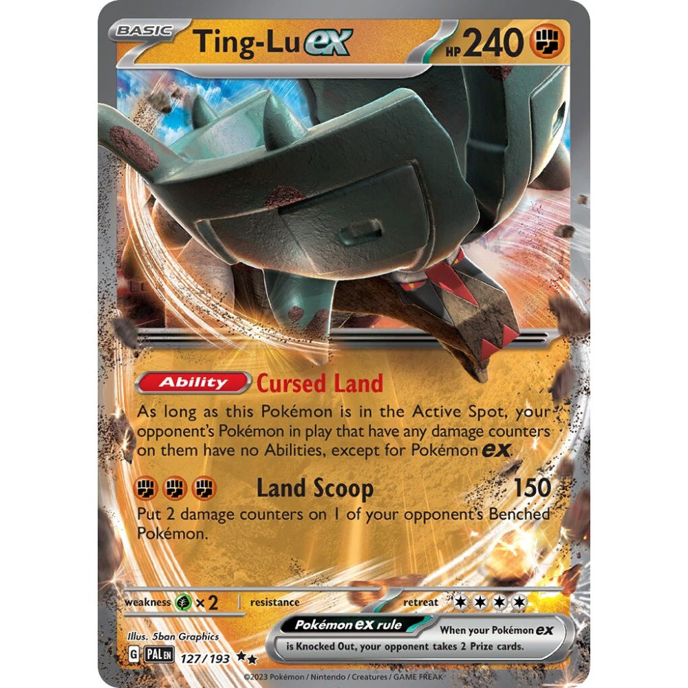 Ting-Lu ex Double Rare 127/193 Pokemon Card Game Paldea Evolved