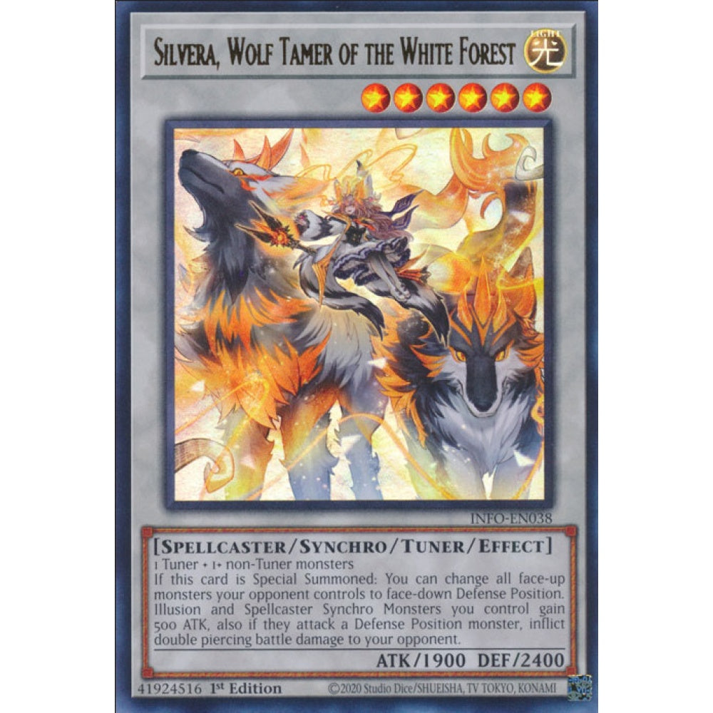 Silvera, Wolf Tamer of the White Forest, INFO-EN038, Ultra Rare, Yu-Gi-Oh!, The Infinite Forbidden