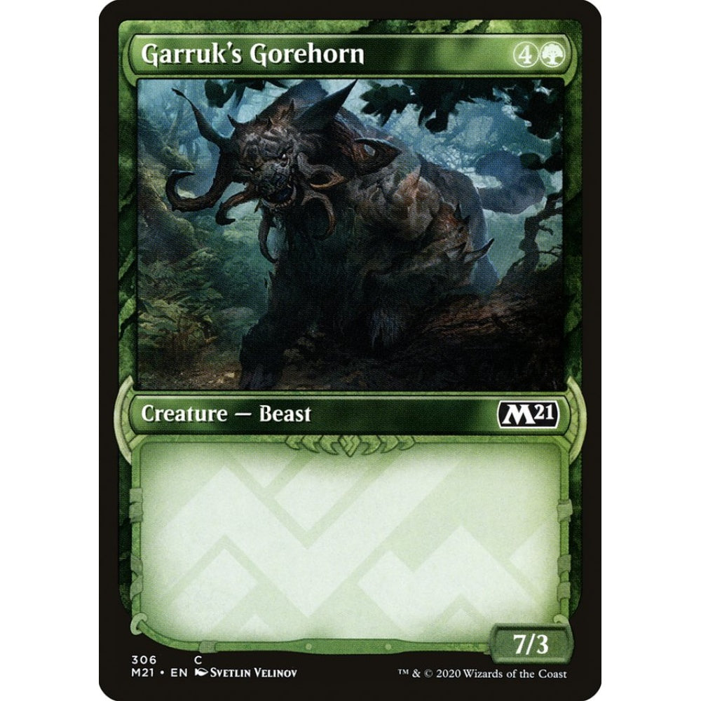 Garruk's Gorehorn common 306 Magic the Gathering Core Set 2021