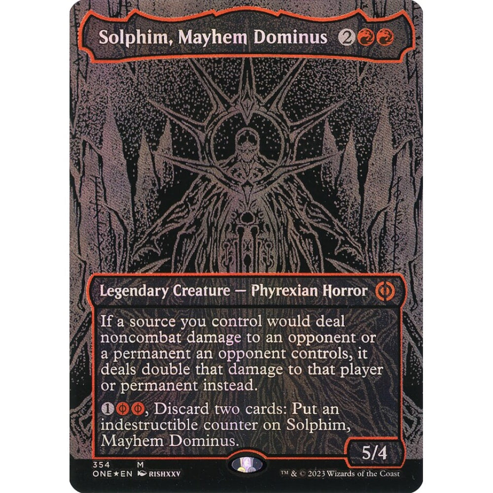 Solphim, Mayhem Dominus, mythic, 354, Magic the Gathering, Phyrexia: All Will Be One