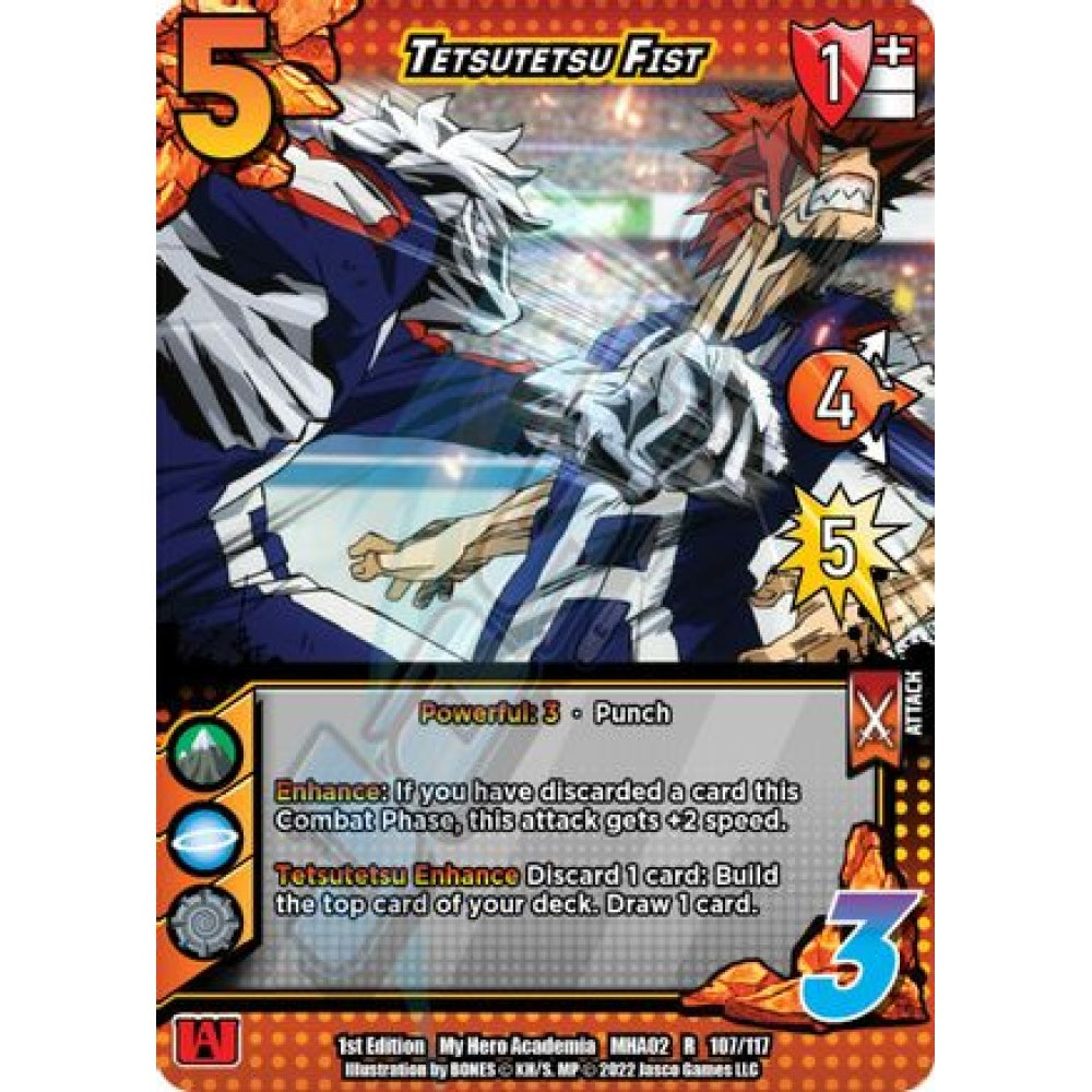 Tetsutetsu Fist, 107/117, R, UniVersus, MHA02 Crimson Rampage