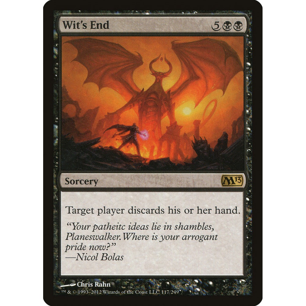 Wit's End rare 117 Magic the Gathering Magic 2013