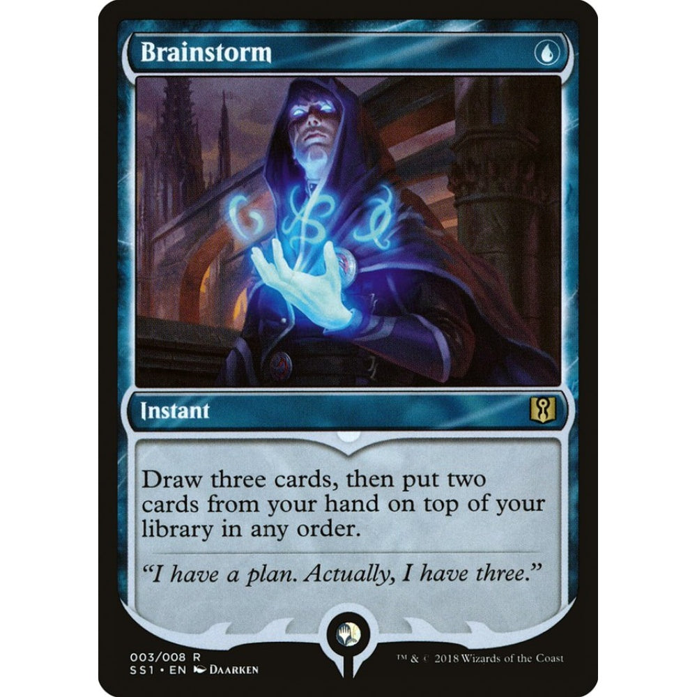 Brainstorm rare 3 Magic the Gathering Signature Spellbook: Jace