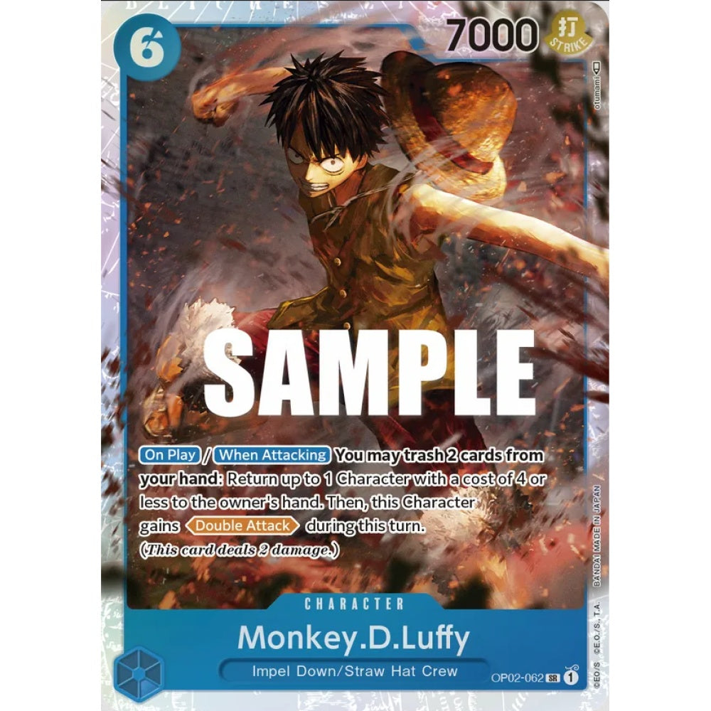 Monkey.D.Luffy, OP02-062, Super Rare, One Piece, Paramount War