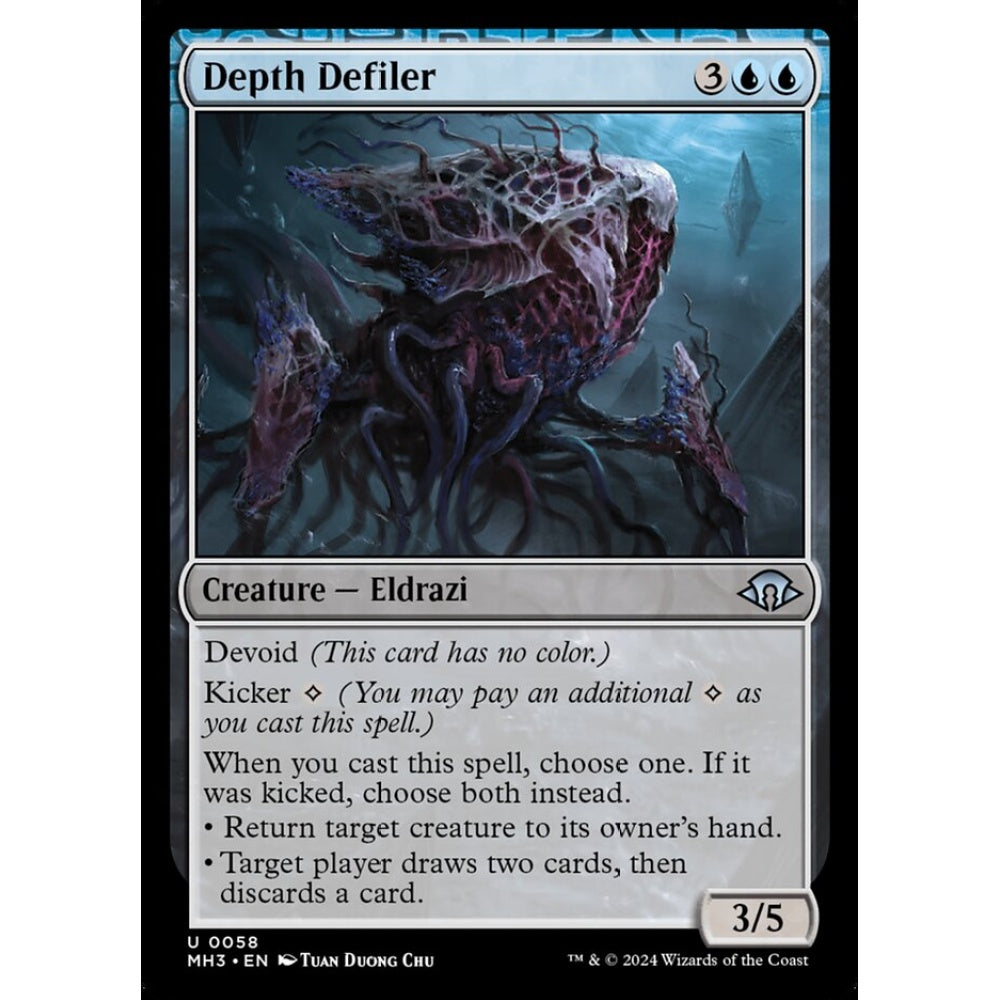 Depth Defiler, 58, uncommon, Magic: The Gathering, Modern Horizons 3