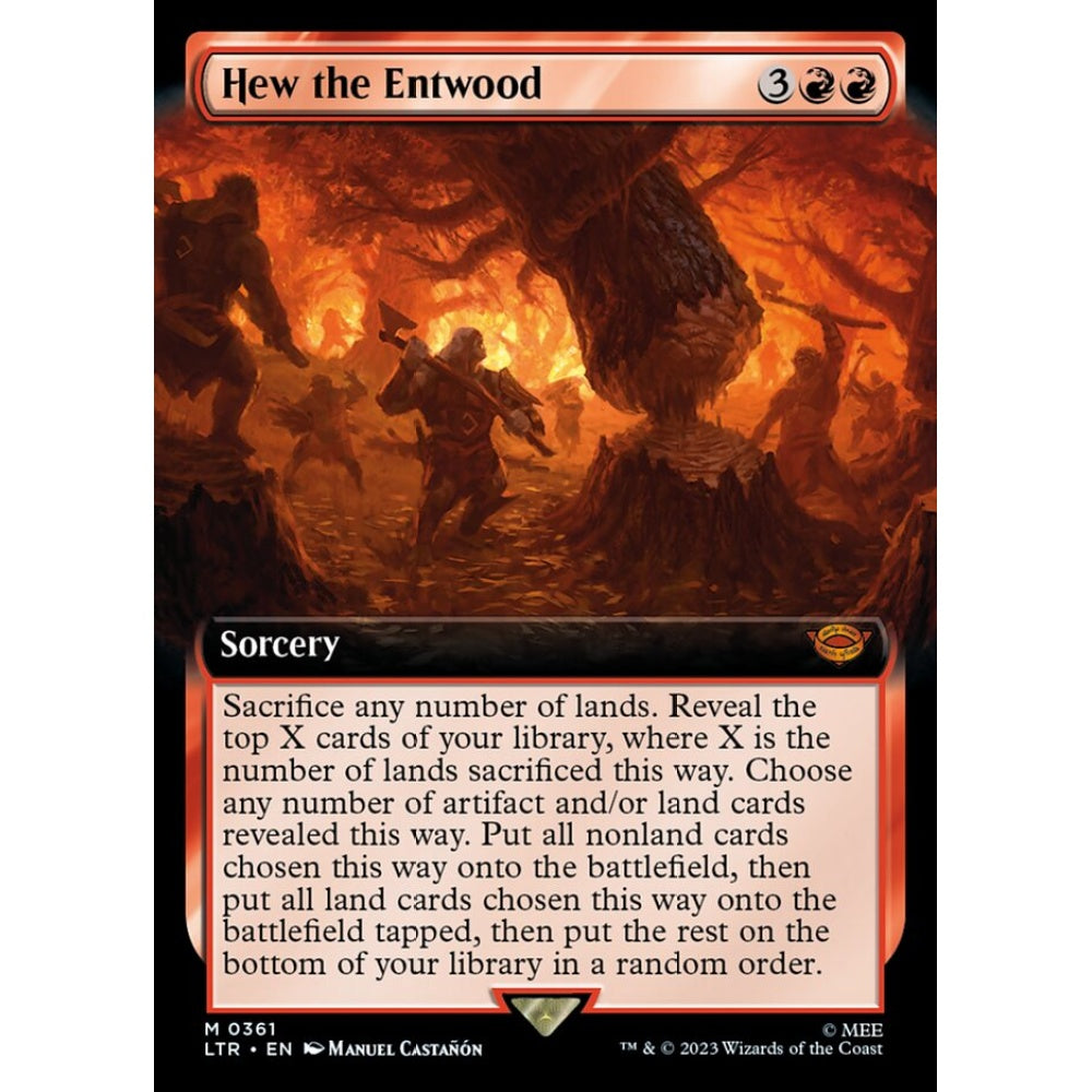 Hew the Entwood, mythic, 361, Magic the Gathering, The Lord of the Rings: Tales of Middle-earth