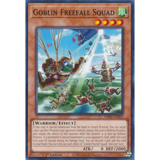 Goblin Freefall Squad PHNI-EN029 Common Common Yu-Gi-Oh Phantom Nightmare in Art