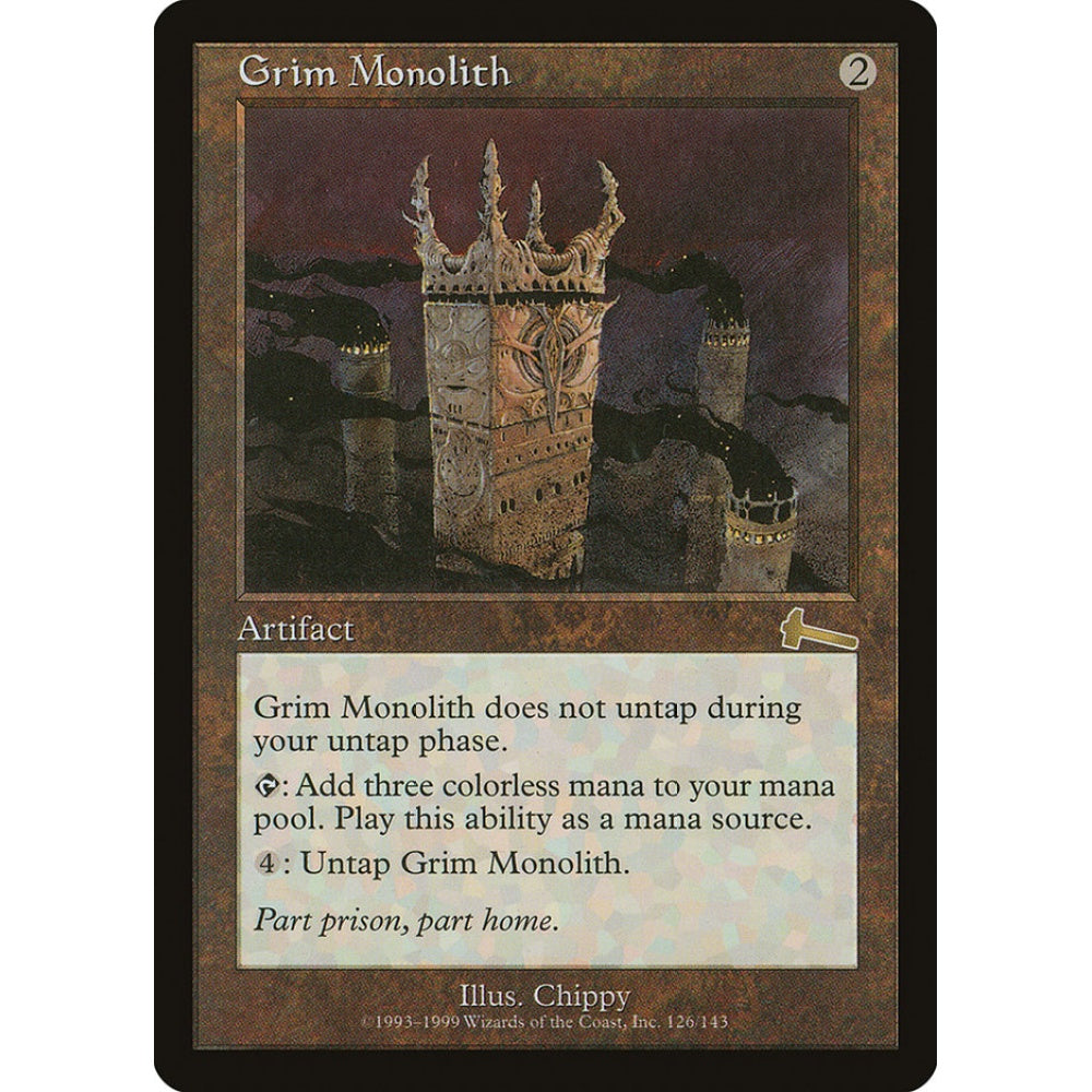 Grim Monolith rare 126 Magic the Gathering Urza's Legacy